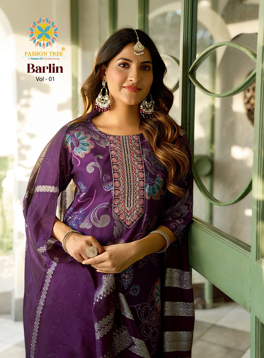 Barlin Vol 1 Passion Tree Readymade Pant Style Suits Exporter Ahmedabad