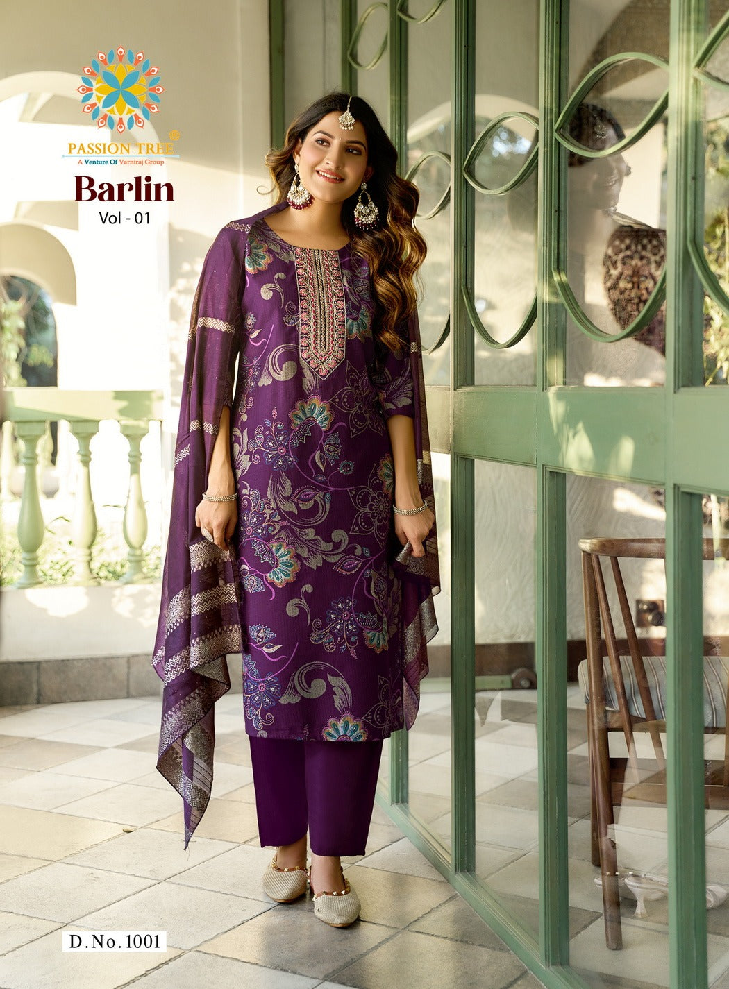 Barlin Vol 1 Passion Tree Readymade Pant Style Suits Exporter Ahmedabad