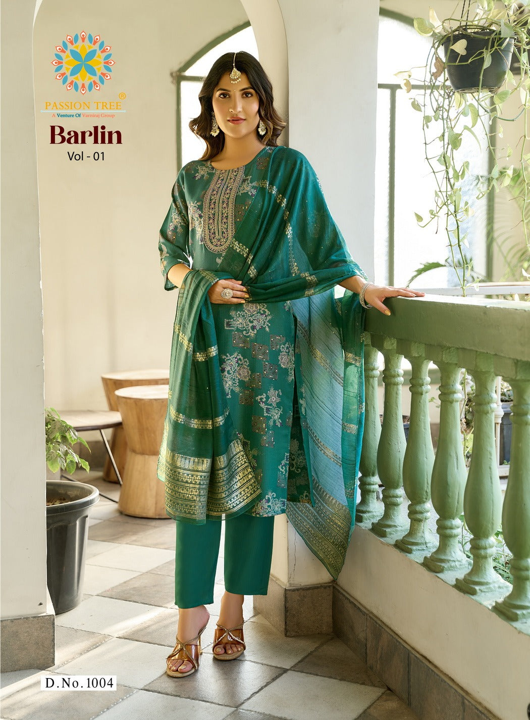 Barlin Vol 1 Passion Tree Readymade Pant Style Suits Exporter Ahmedabad