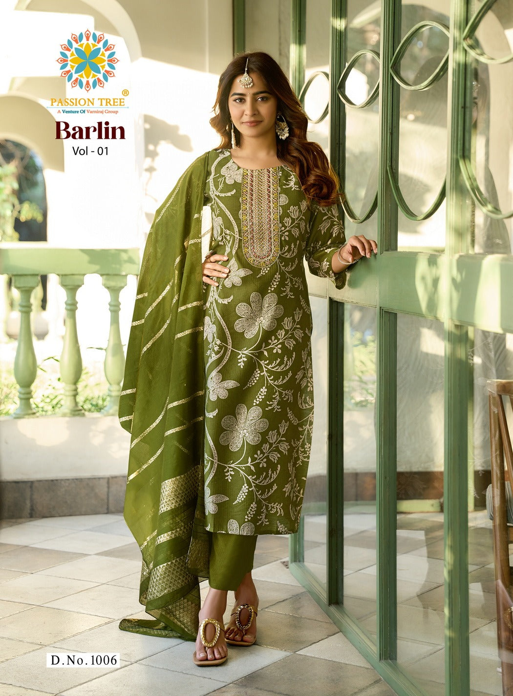 Barlin Vol 1 Passion Tree Readymade Pant Style Suits Exporter Ahmedabad