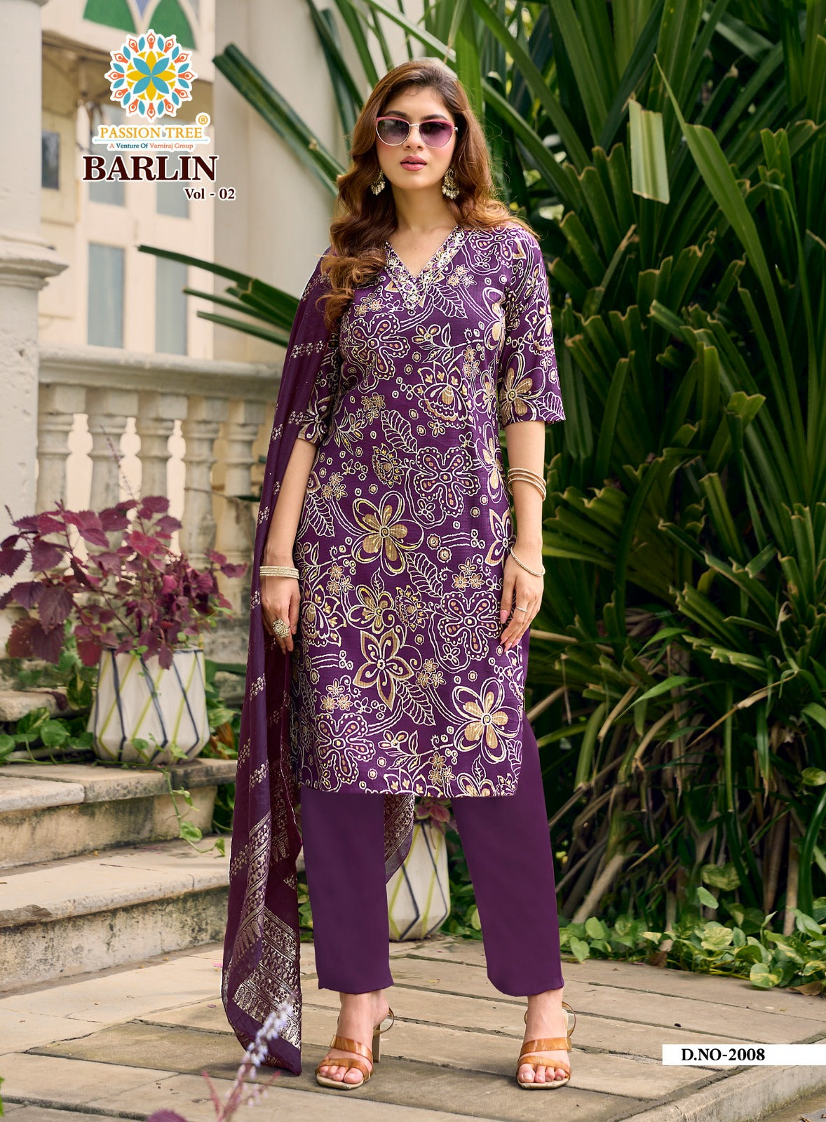Barlin Vol 2 Passion Tree Readymade Pant Style Suits Supplier India