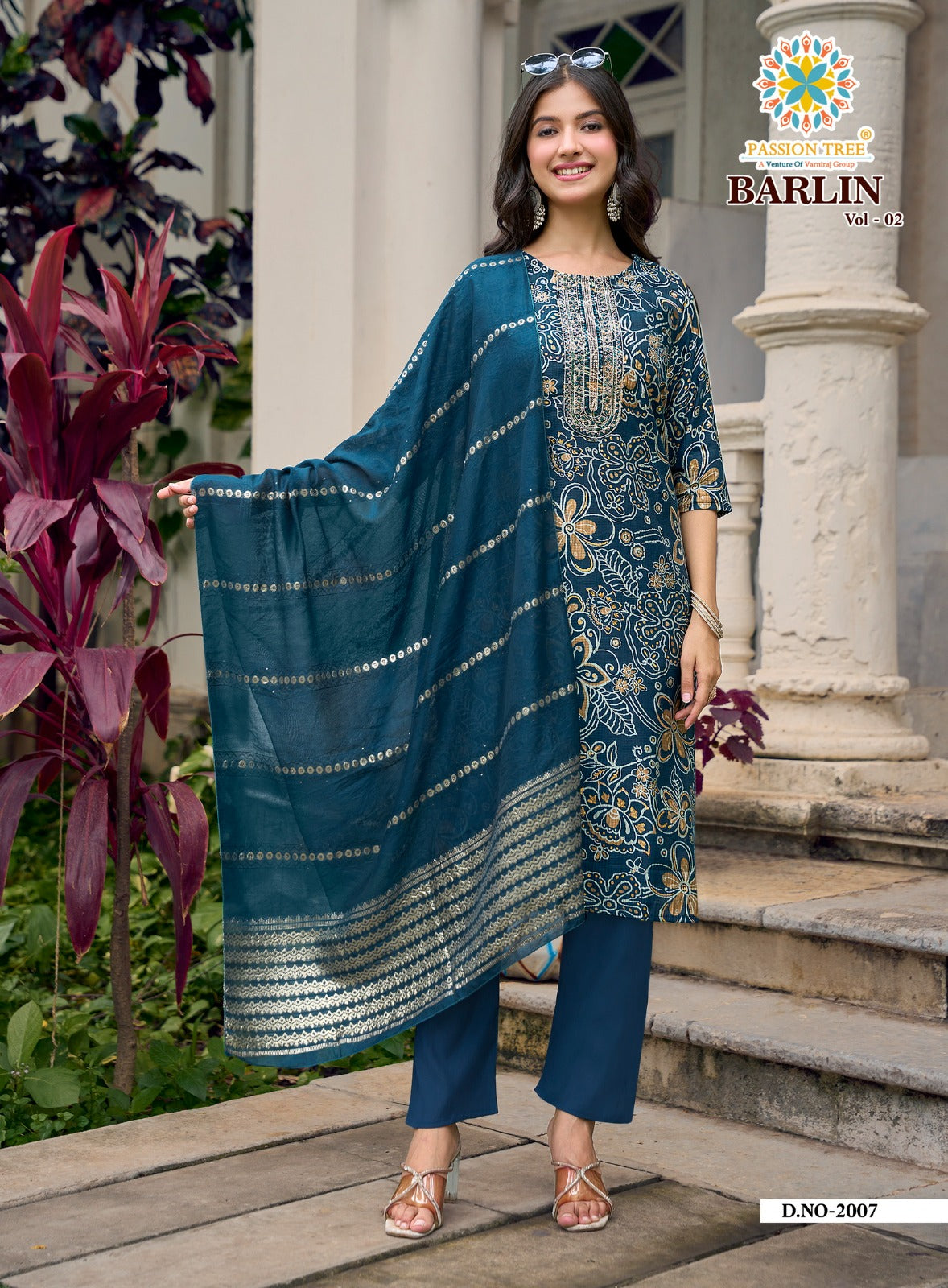 Barlin Vol 2 Passion Tree Readymade Pant Style Suits Supplier India