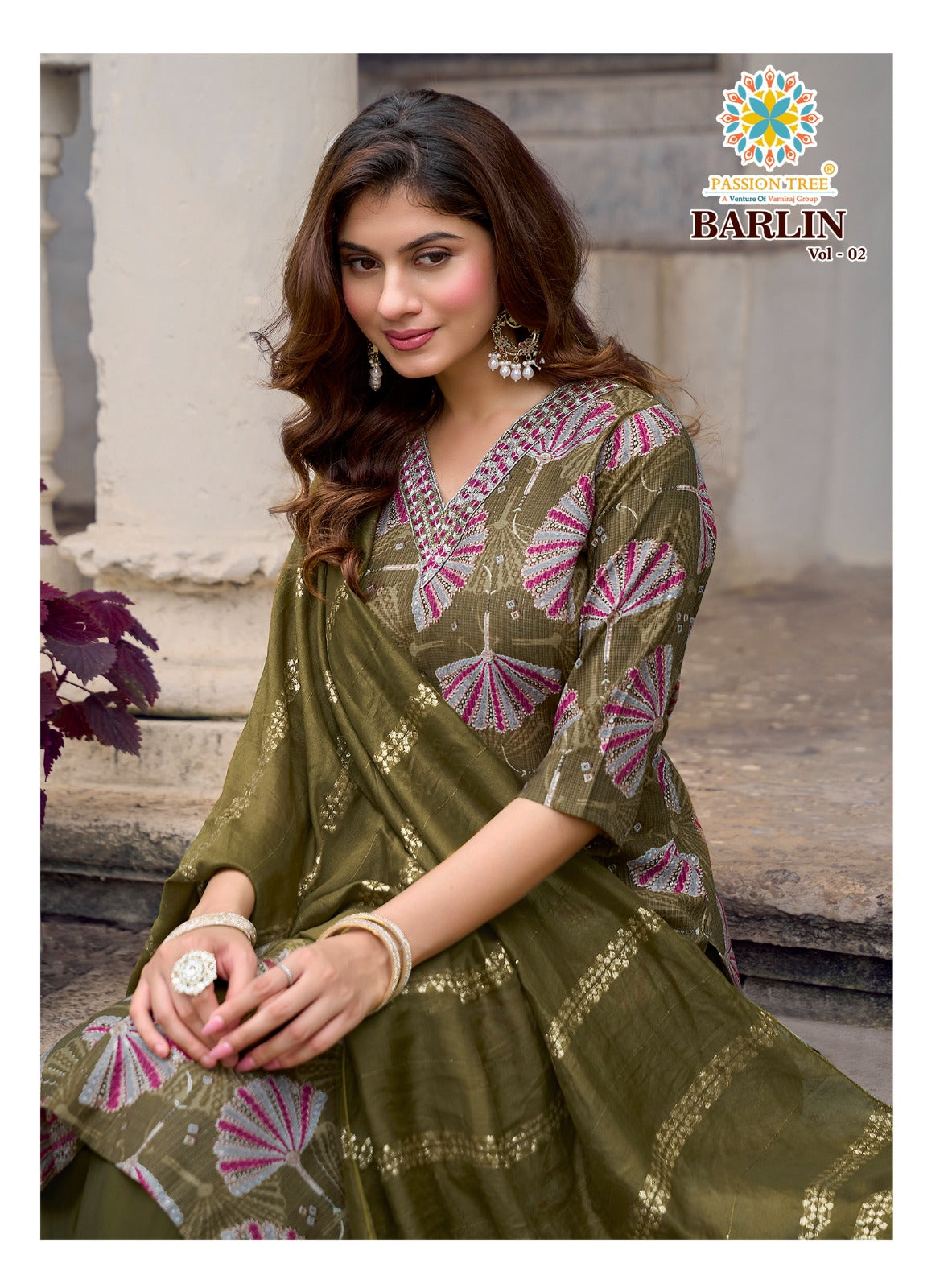 Barlin Vol 2 Passion Tree Readymade Pant Style Suits Supplier India