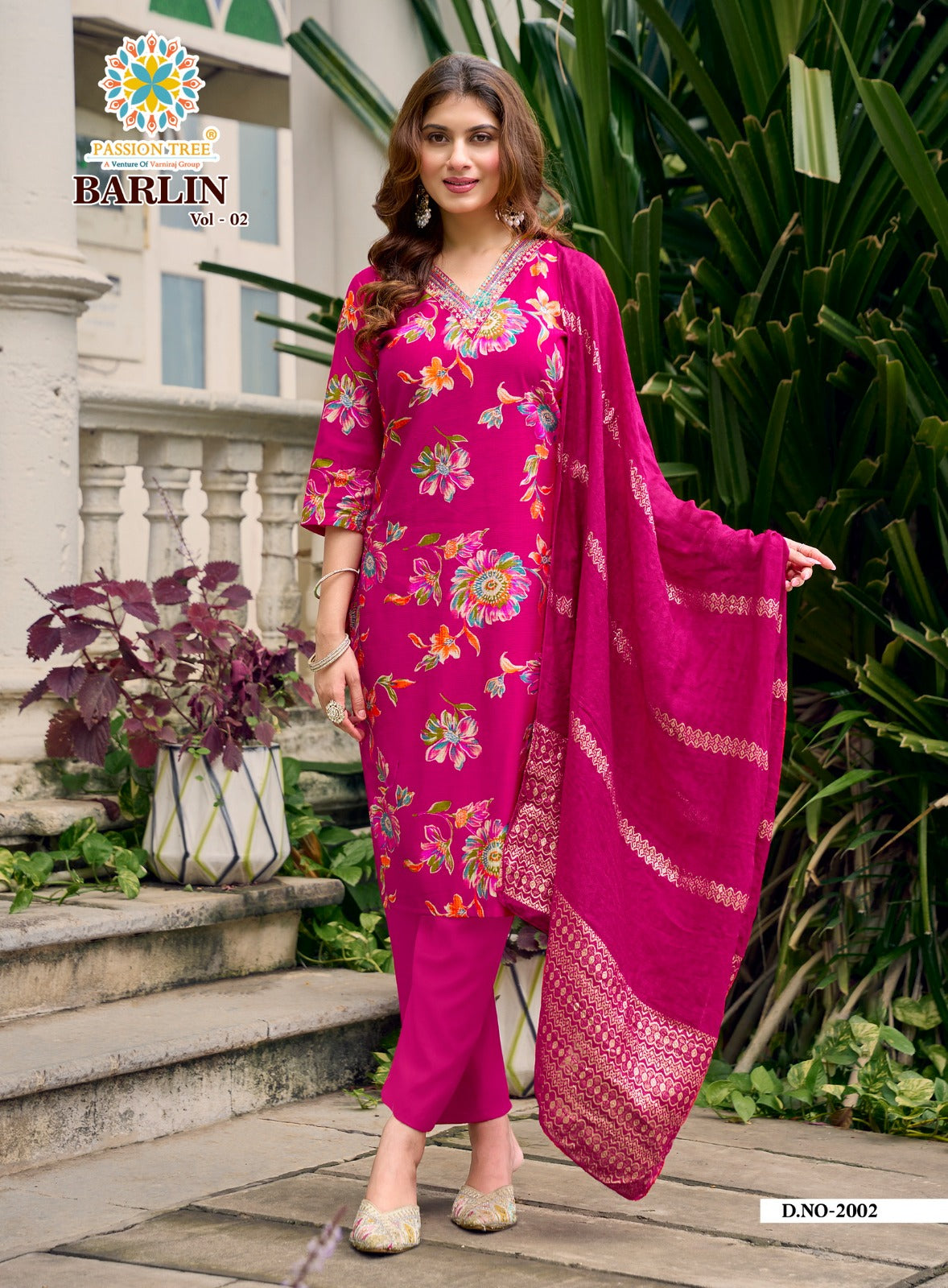 Barlin Vol 2 Passion Tree Readymade Pant Style Suits Supplier India