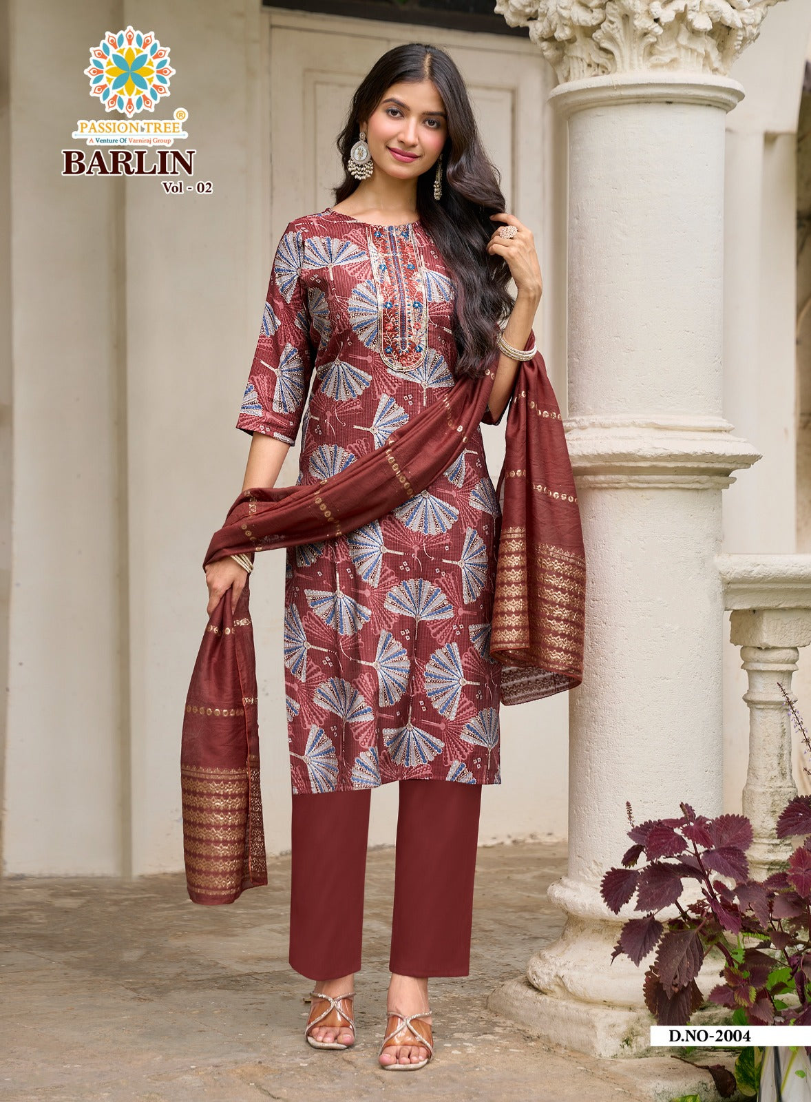 Barlin Vol 2 Passion Tree Readymade Pant Style Suits Supplier India