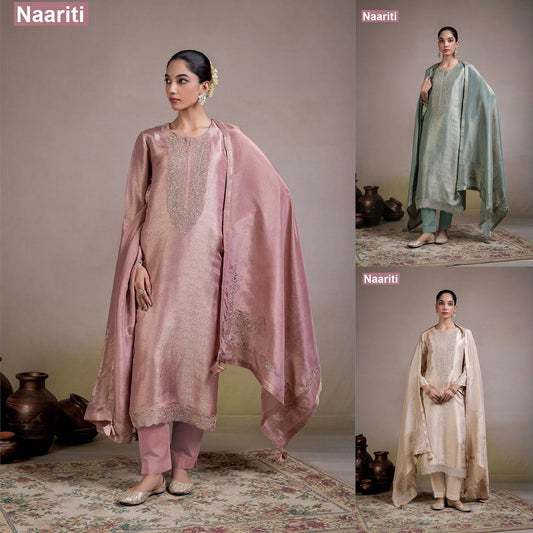 Baroon 2791 Naariti Ziraf Silk Pant Style Suits Wholesale Price