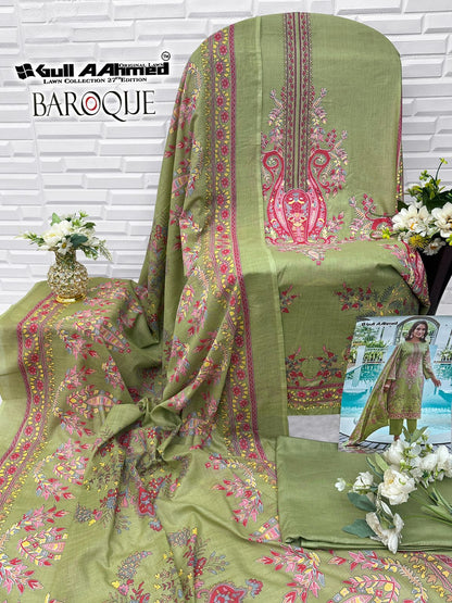 Baroque Gul Ahmed Lawn Karachi Salwar Suits Wholesale Price