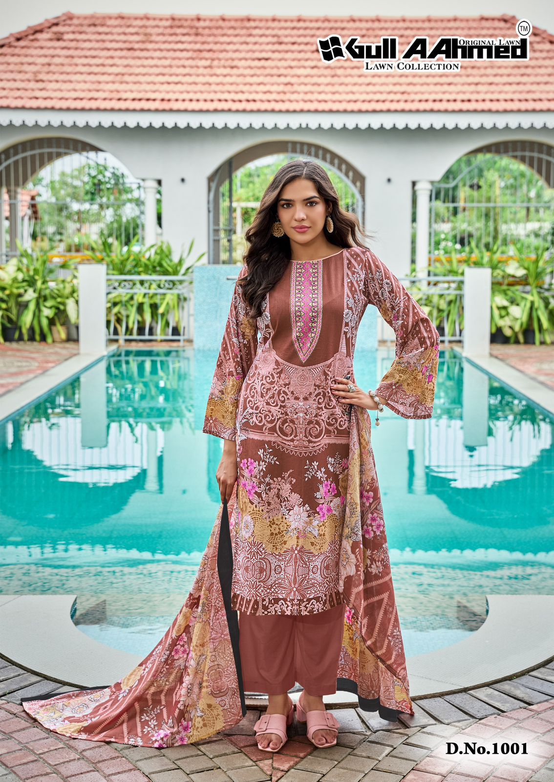 Baroque Gul Ahmed Lawn Karachi Salwar Suits Wholesale Price