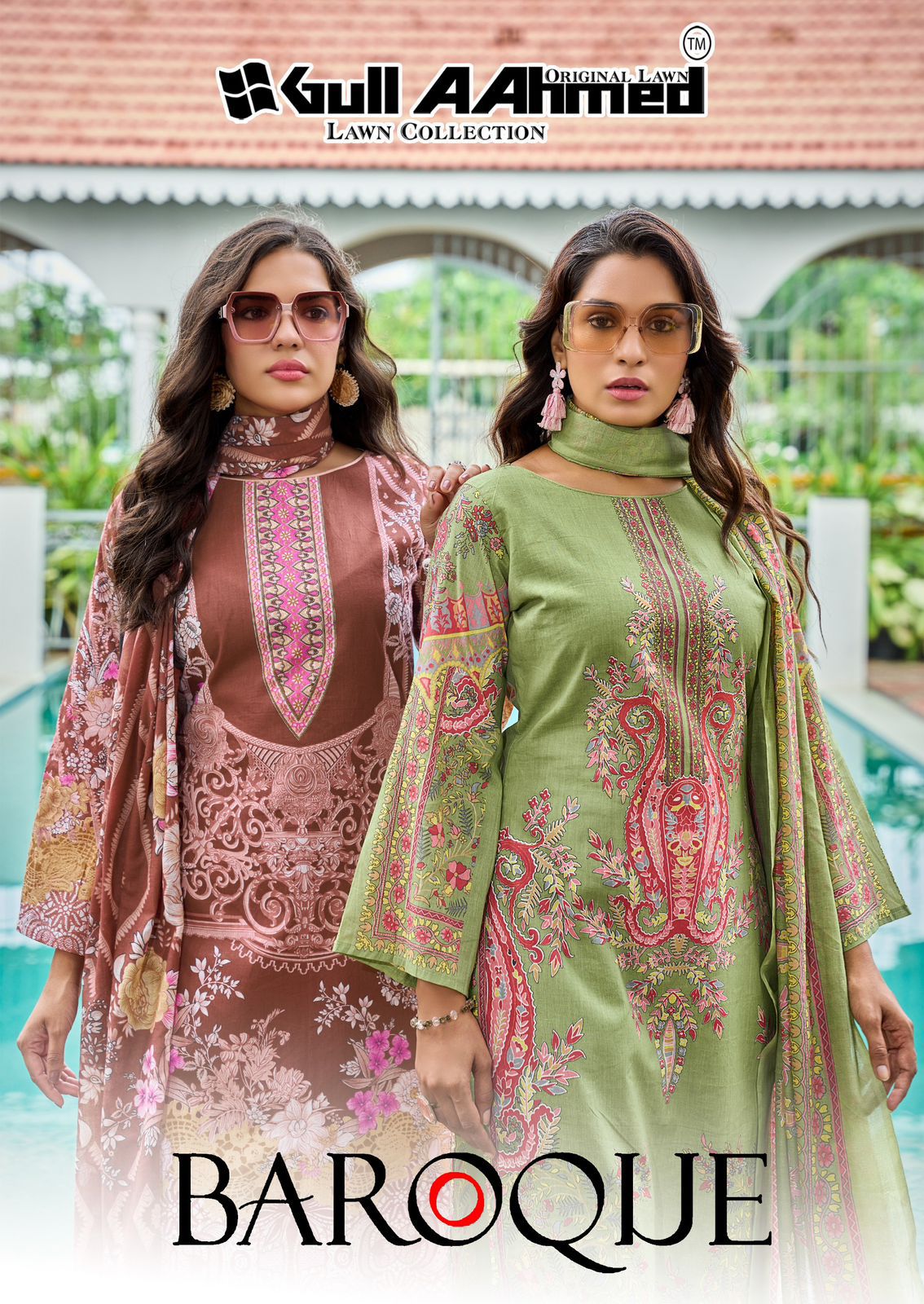 Baroque Gul Ahmed Lawn Karachi Salwar Suits Wholesale Price