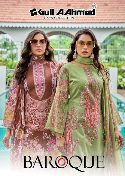 Baroque Gul Ahmed Lawn Karachi Salwar Suits Wholesale Price