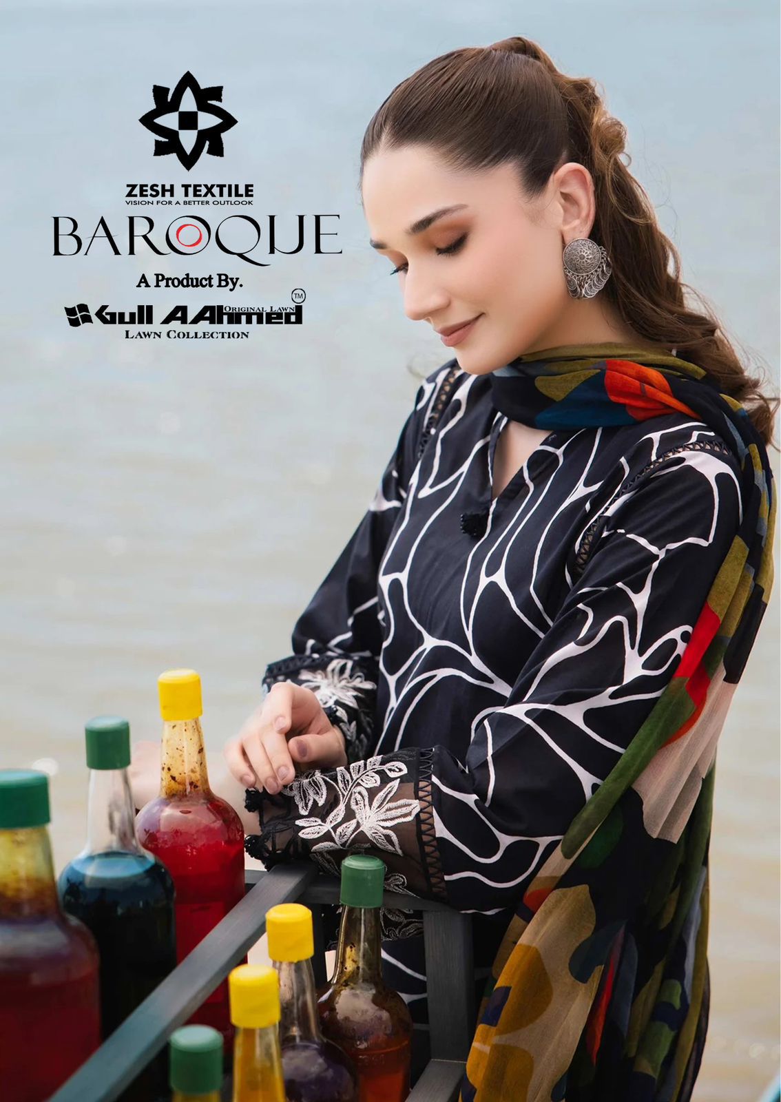 Baroque Gul Ahmed Zesh Textile Karachi Salwar Suits Wholesaler Ahmedabad