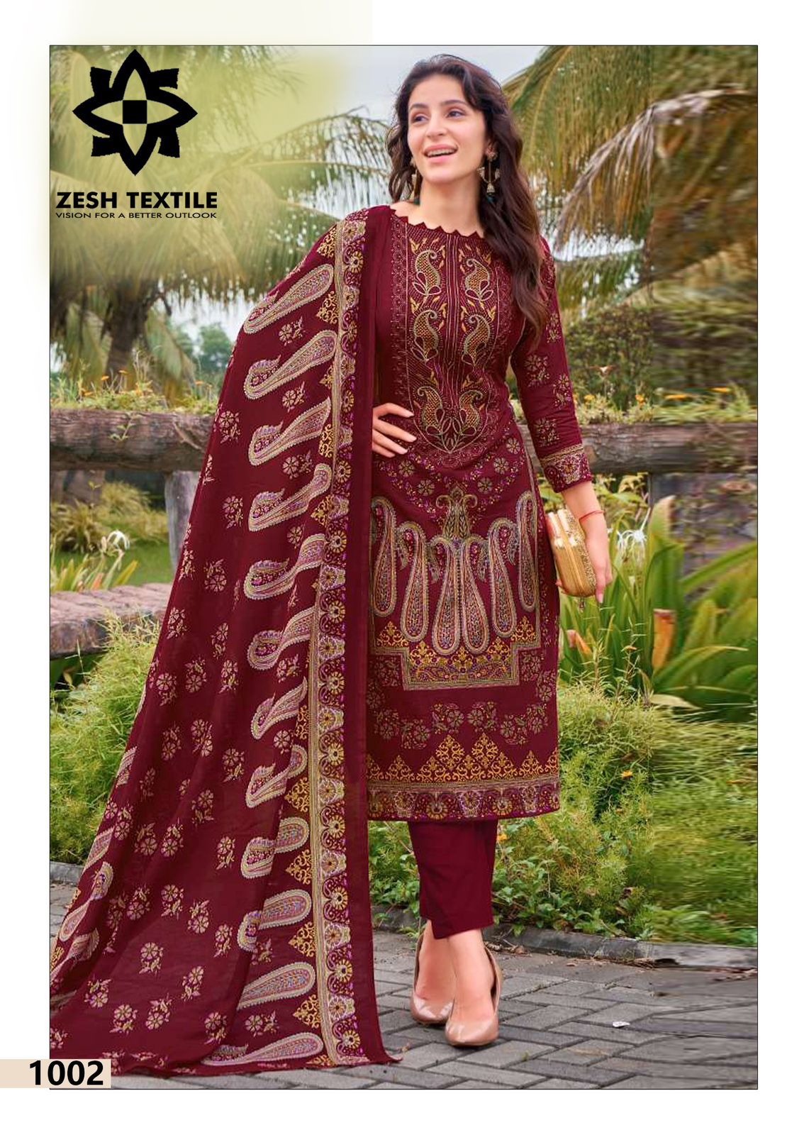 Baroque Gul Ahmed Zesh Textile Karachi Salwar Suits Wholesaler Ahmedabad