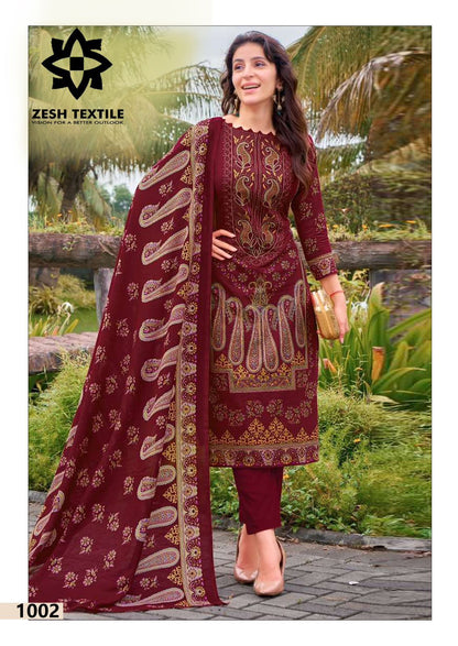 Baroque Gul Ahmed Zesh Textile Karachi Salwar Suits Wholesaler Ahmedabad