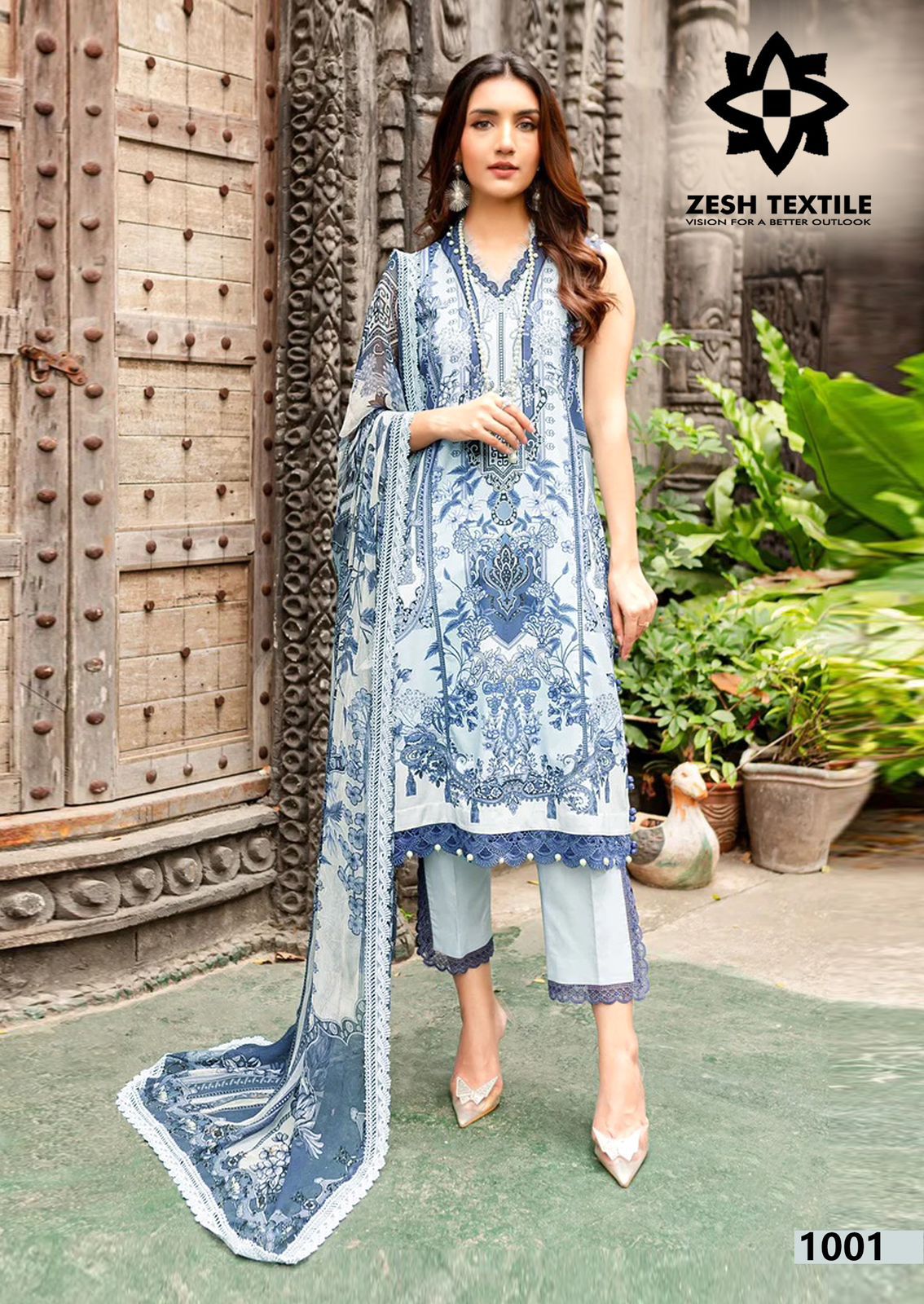 Baroque Gul Ahmed Zesh Textile Karachi Salwar Suits Wholesaler Ahmedabad