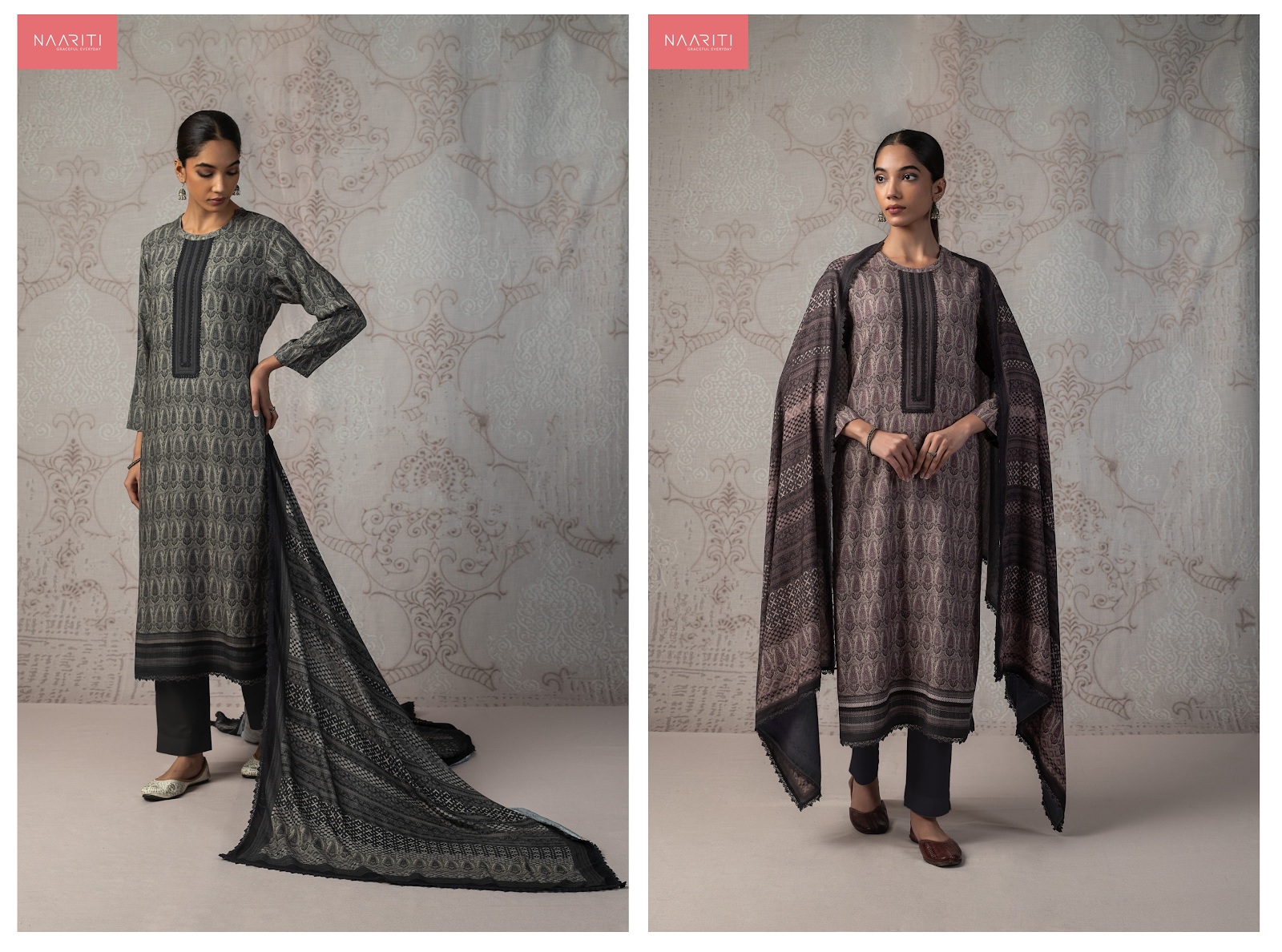 Barq Naariti Pashmina Suits Wholesaler