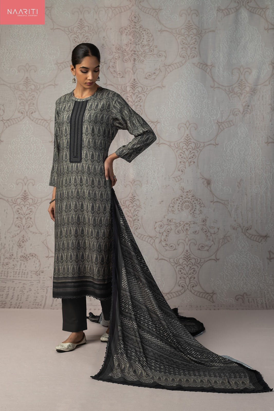 Barq Naariti Pashmina Suits Wholesaler
