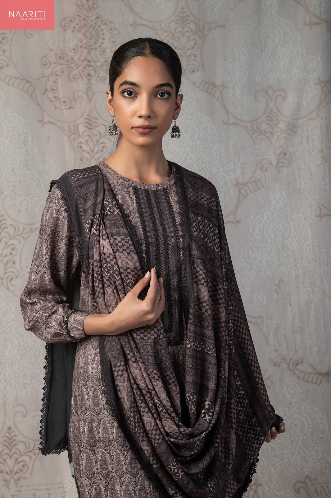 Barq Naariti Pashmina Suits Wholesaler