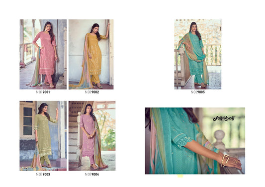 Basant Jay Vijay Linen Pant Style Suits