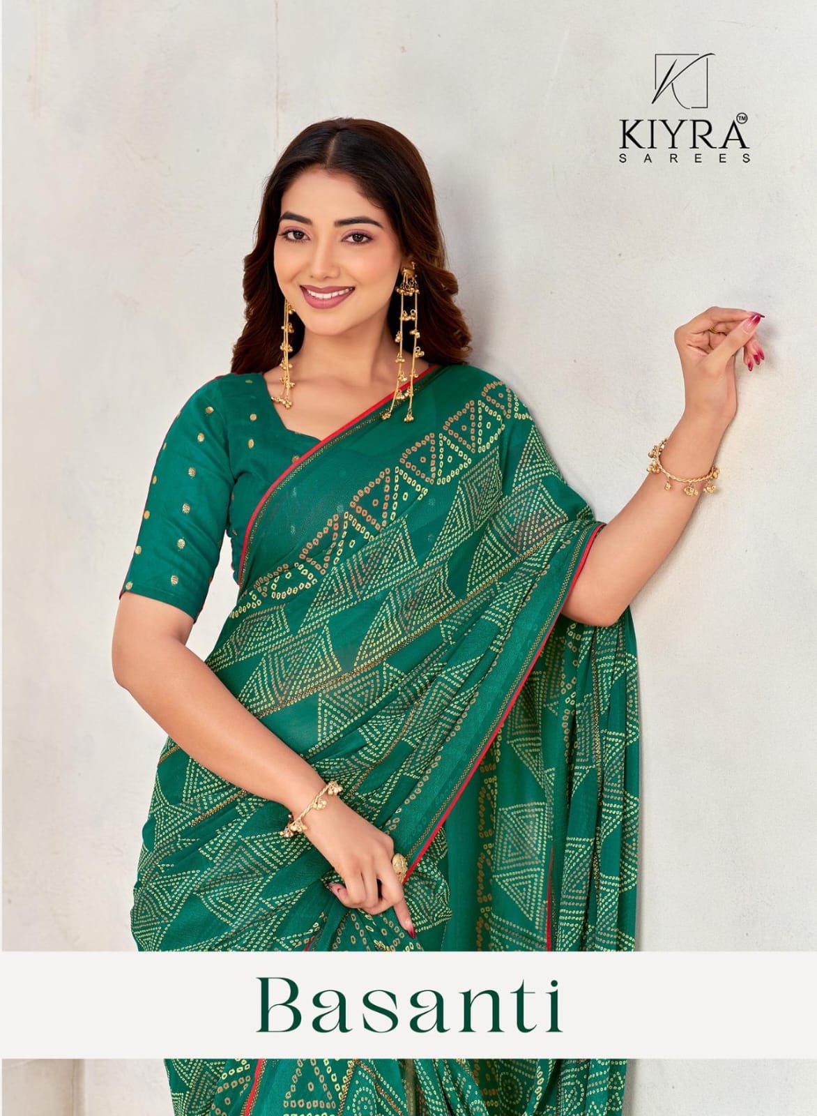 Basanti Kiyra Georgette Sarees Wholesale