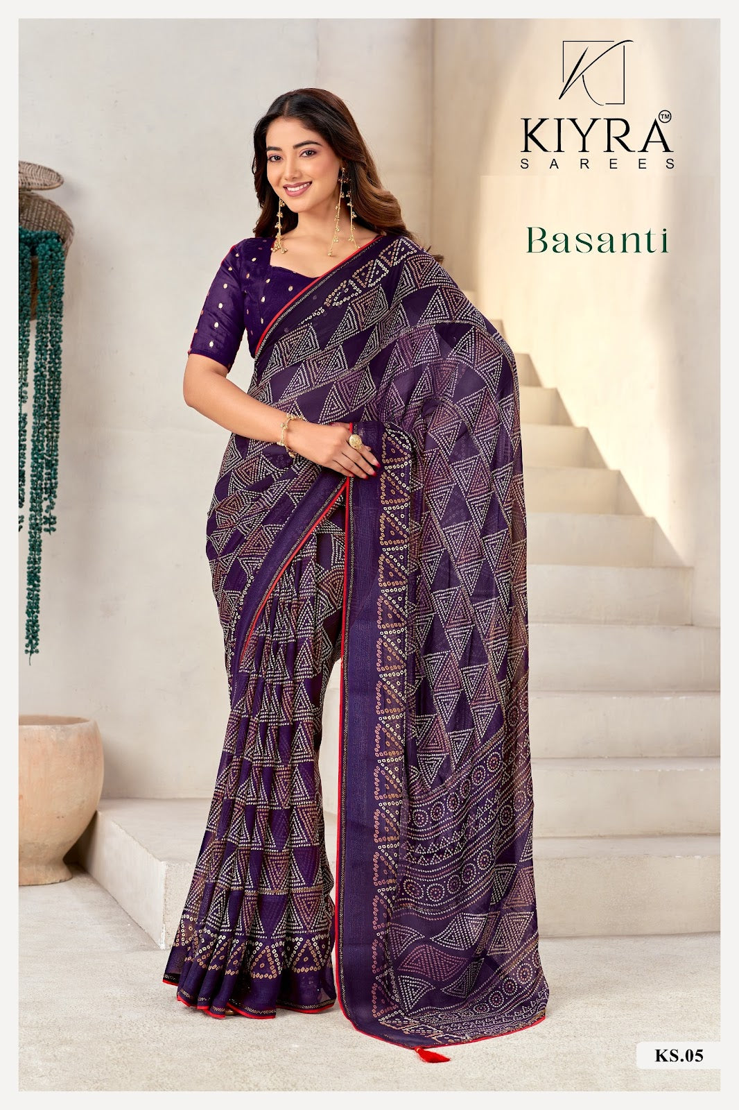 Basanti Kiyra Georgette Sarees Wholesale