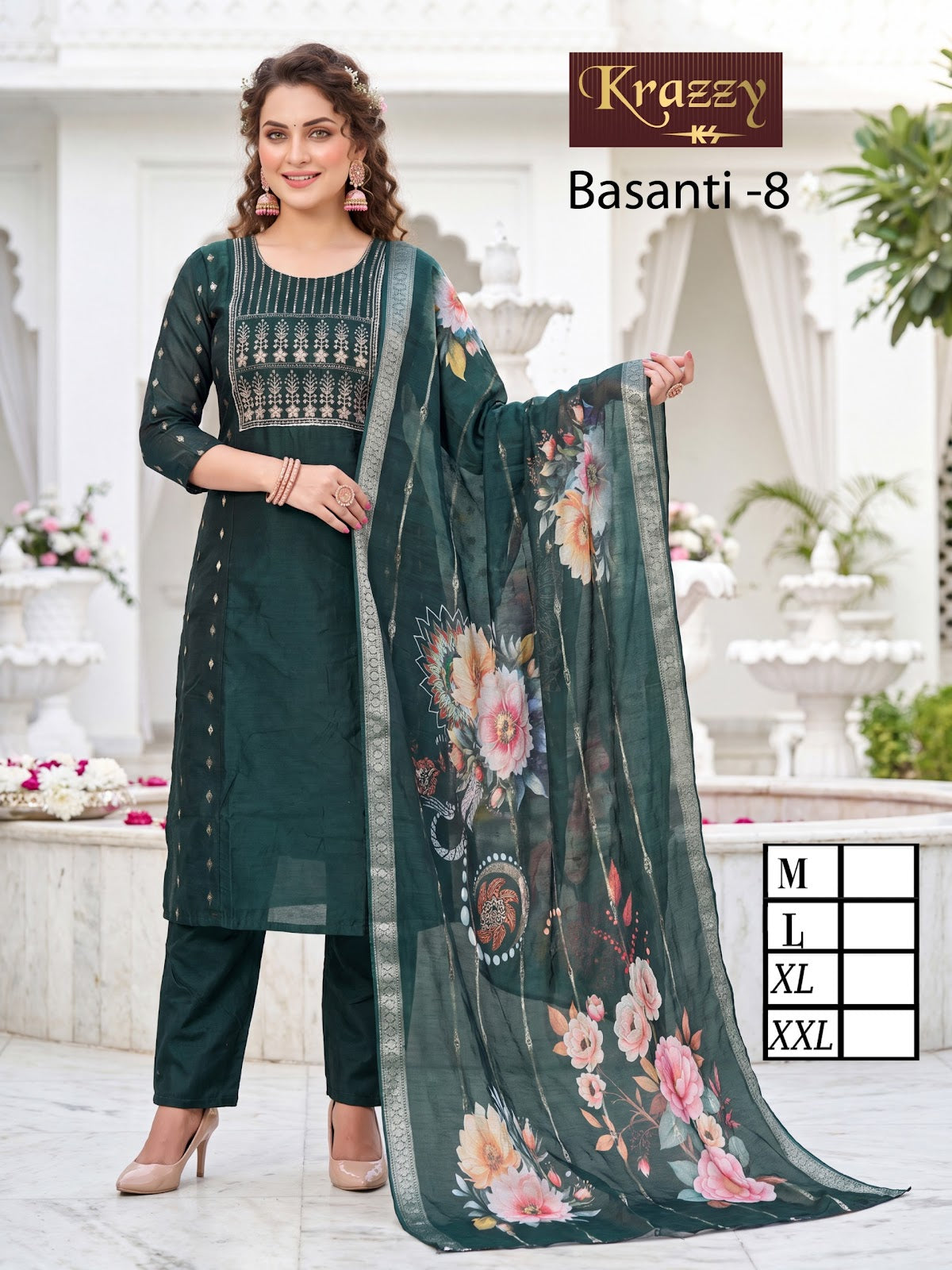 Basanti Krazzy Kanha Raw Silk Readymade Pant Style Suits Manufacturer Gujarat