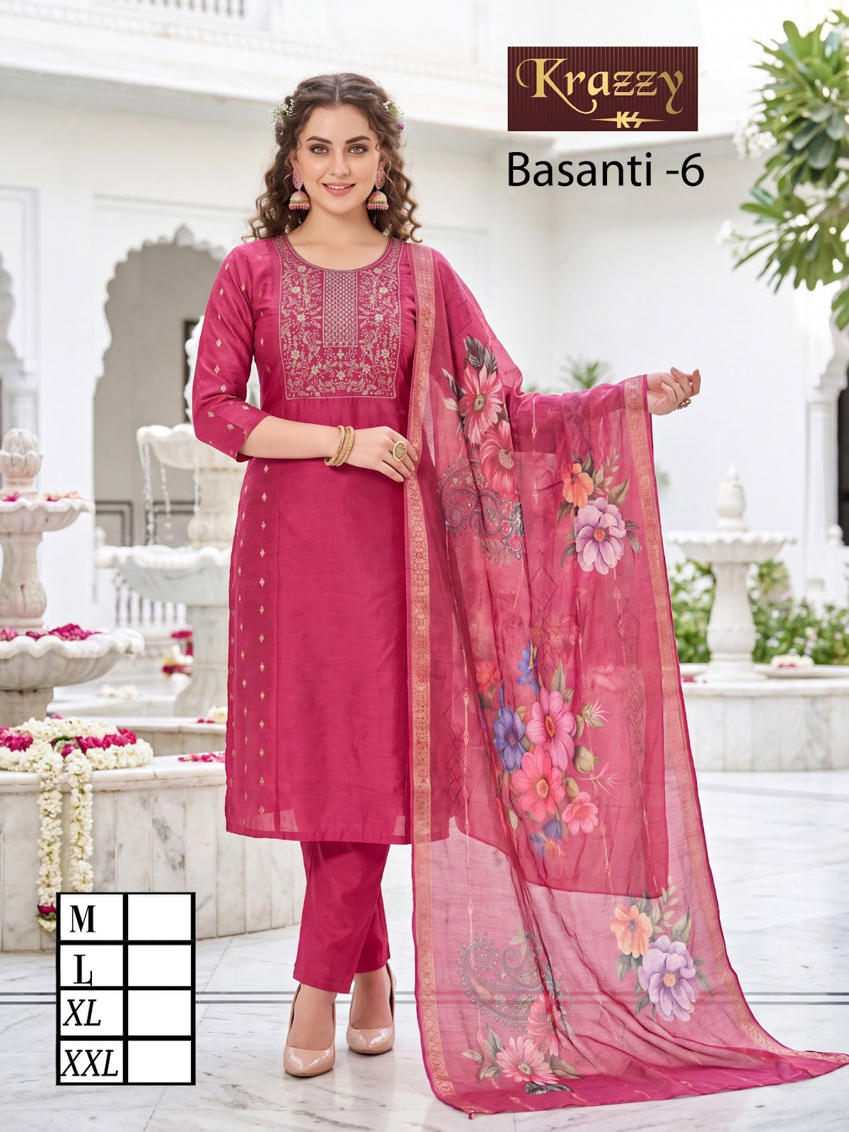 Basanti Krazzy Kanha Raw Silk Readymade Pant Style Suits Manufacturer Gujarat