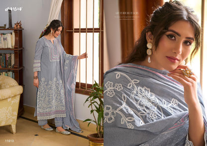 Basera Jay Vijay Mal Cotton Pant Style Suits Wholesaler