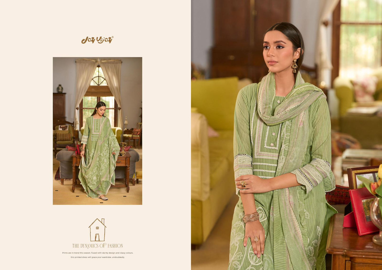 Basera Jay Vijay Mal Cotton Pant Style Suits Wholesaler