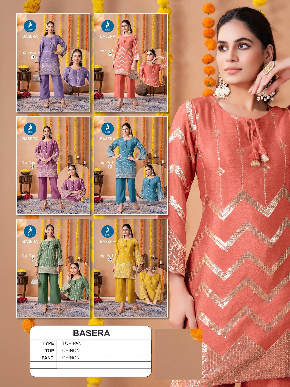 Basera Kaya Chinon Co Ord Set Manufacturer Ahmedabad