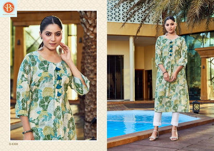 Basera Sbs Cotton Long Kurtis Manufacturer Ahmedabad
