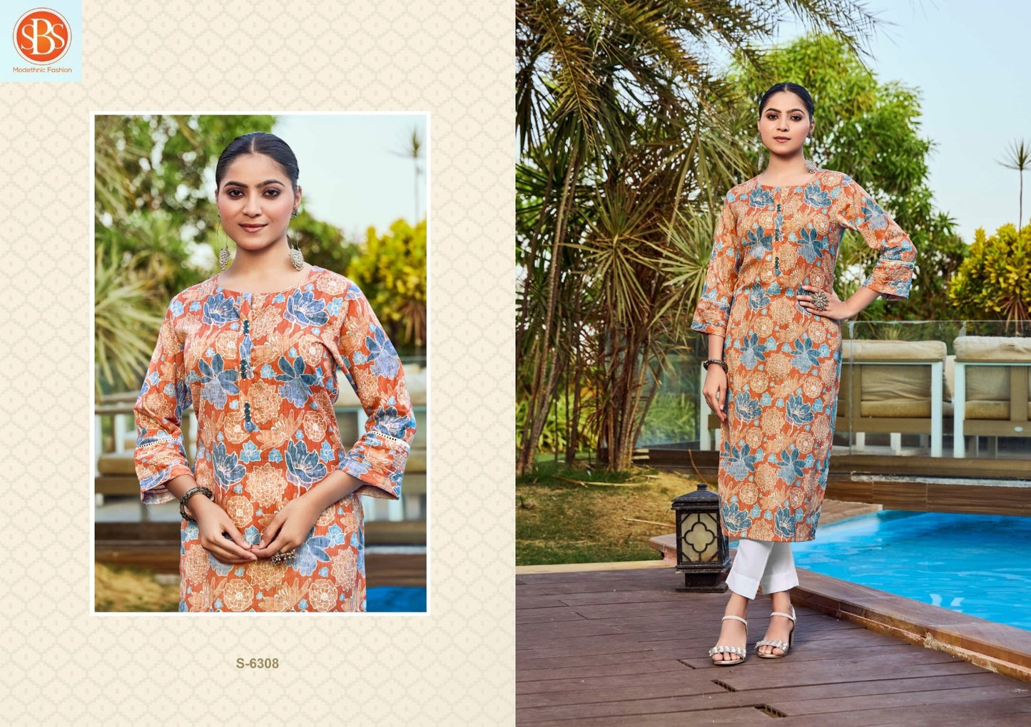 Basera Sbs Cotton Long Kurtis Manufacturer Ahmedabad