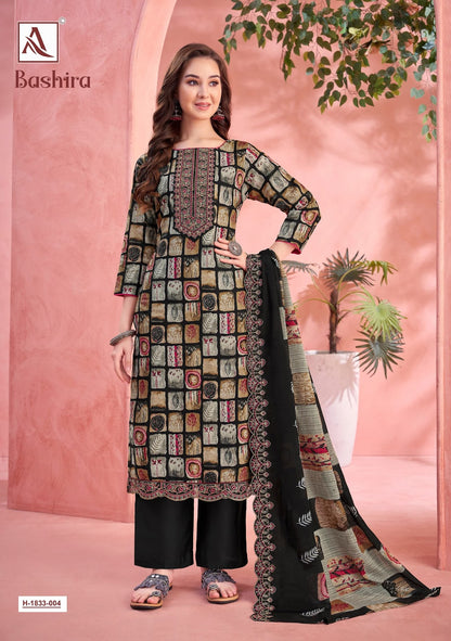 Bashira Alok Cambric Cotton Pant Style Suits Wholesaler Gujarat