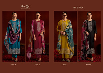 Basirah Omtex Pashmina Suits Wholesale Price