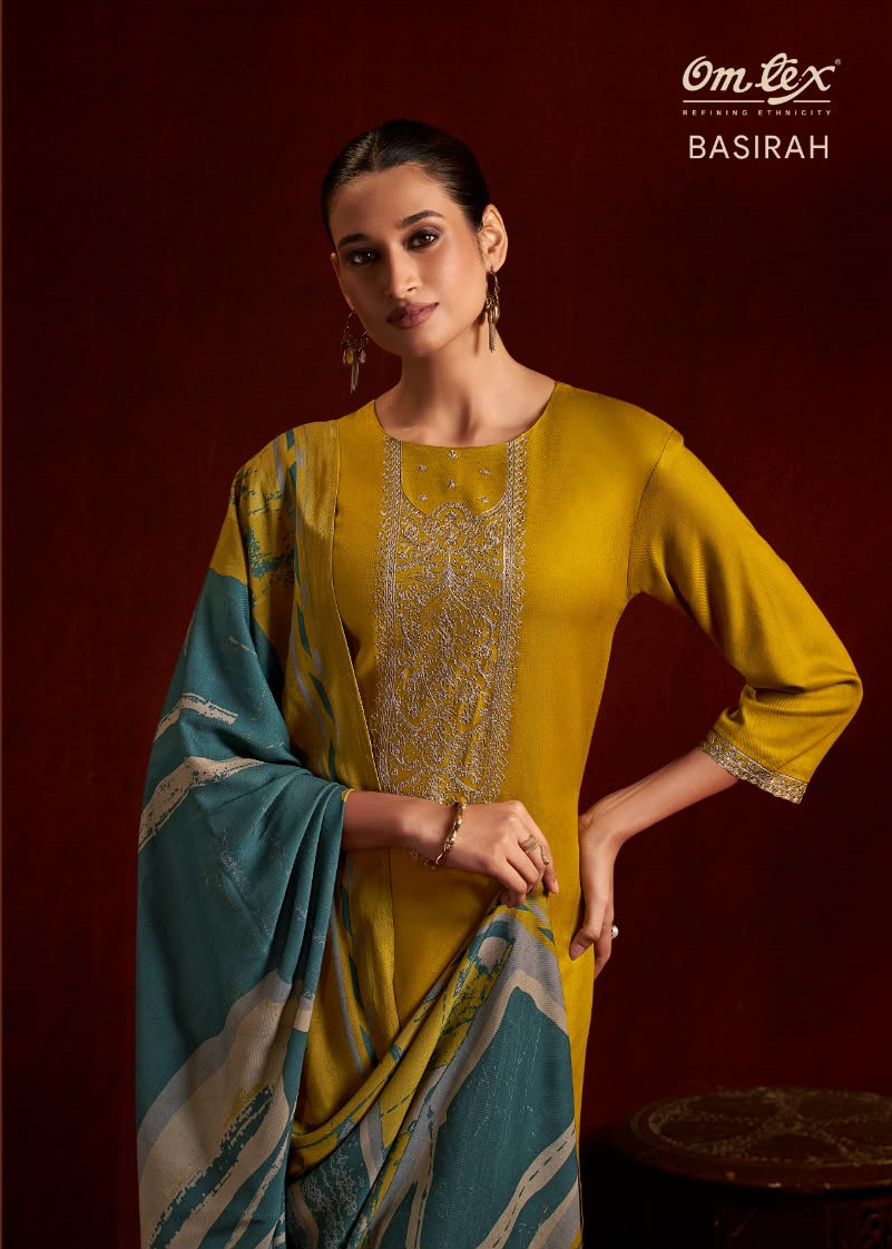Basirah Omtex Pashmina Suits Wholesale Price