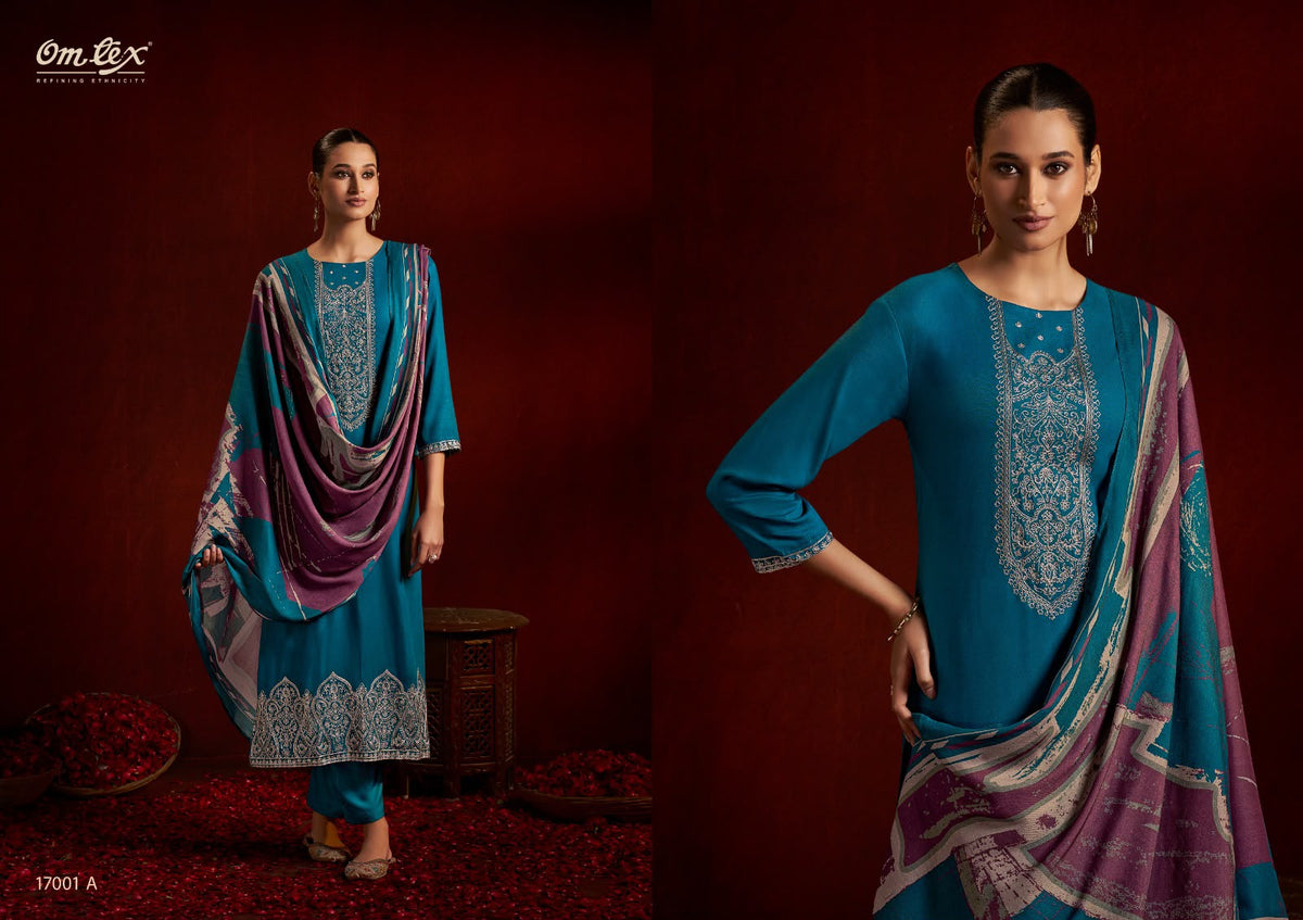 Basirah Omtex Pashmina Suits Wholesale Price