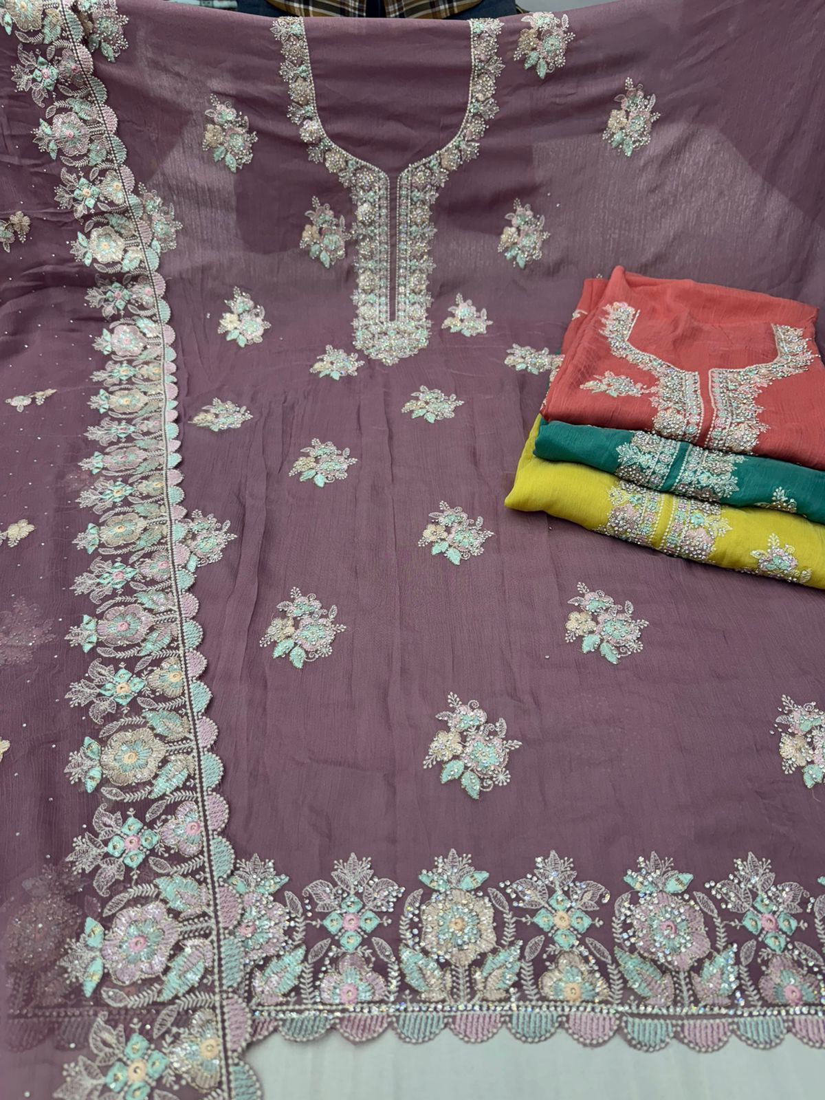 Basket Nayandeep Organza Salwar Suits Wholesaler Gujarat