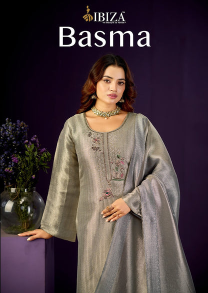 Basma Ibiza Silk Pant Style Suits Wholesaler India
