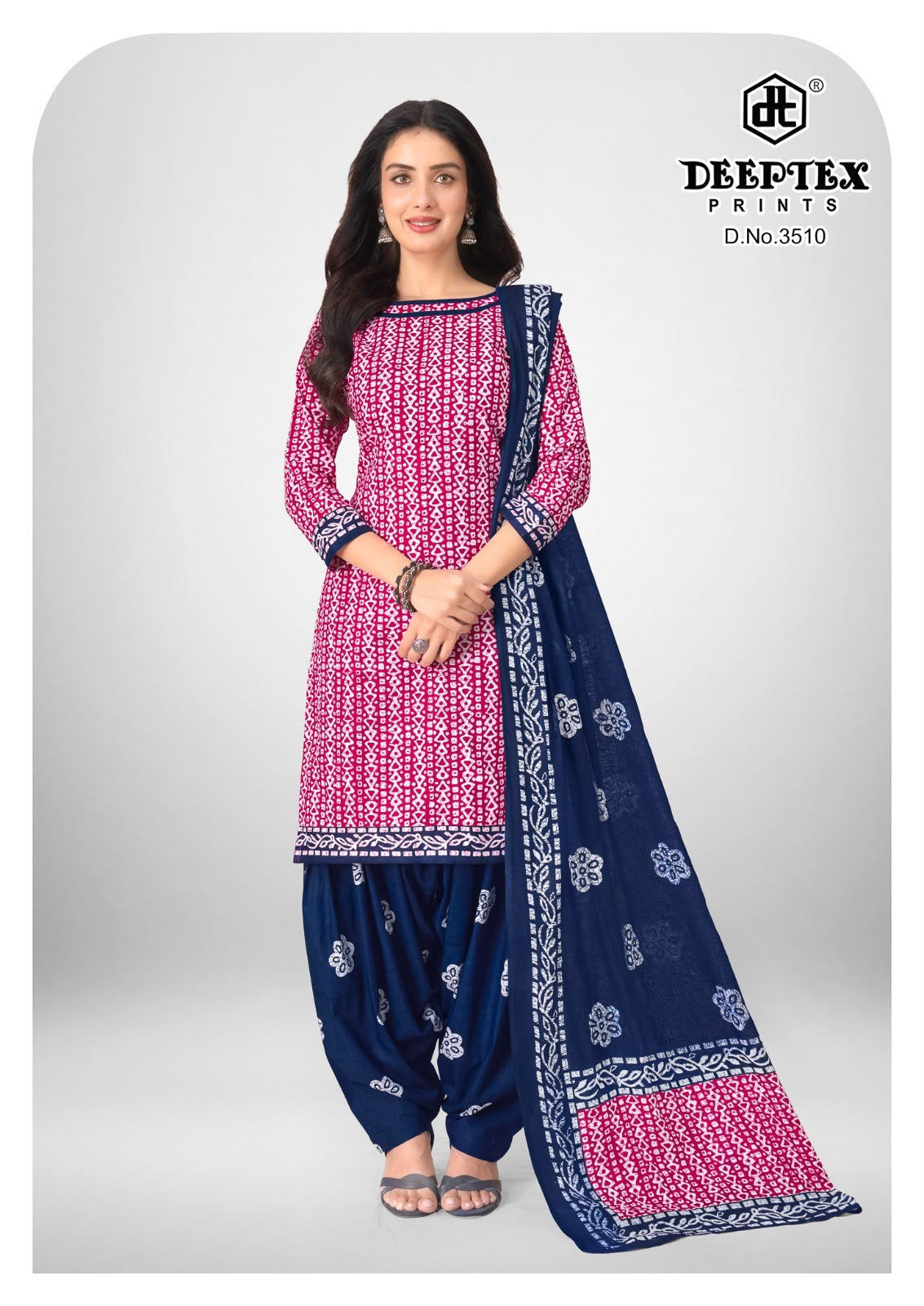 Batik Plus Vol 35 Deeptex Prints Cotton Dress Material Exporter Gujarat