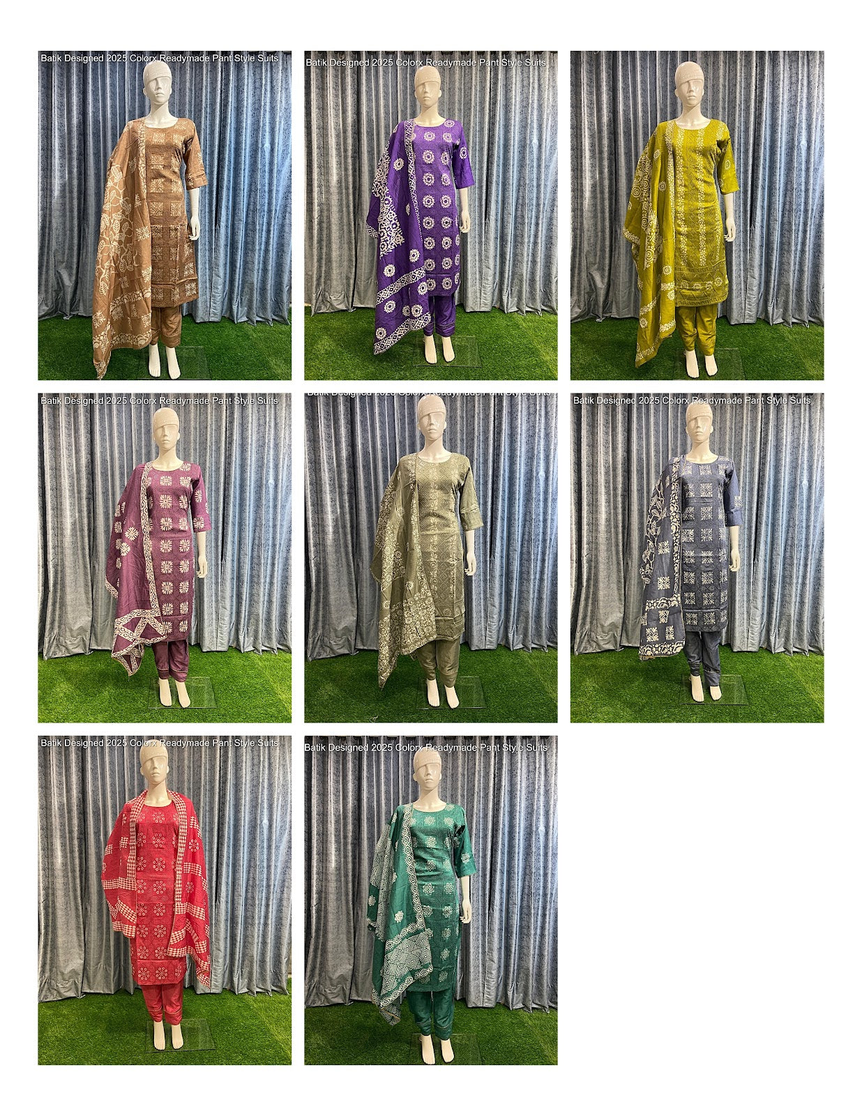 Batik Designed 2025 Colorx Chanderi Silk Readymade Pant Style Suits Supplier Gujarat