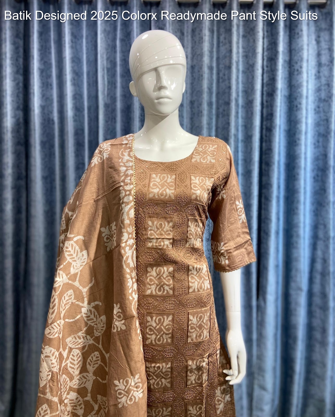 Batik Designed 2025 Colorx Chanderi Silk Readymade Pant Style Suits Supplier Gujarat