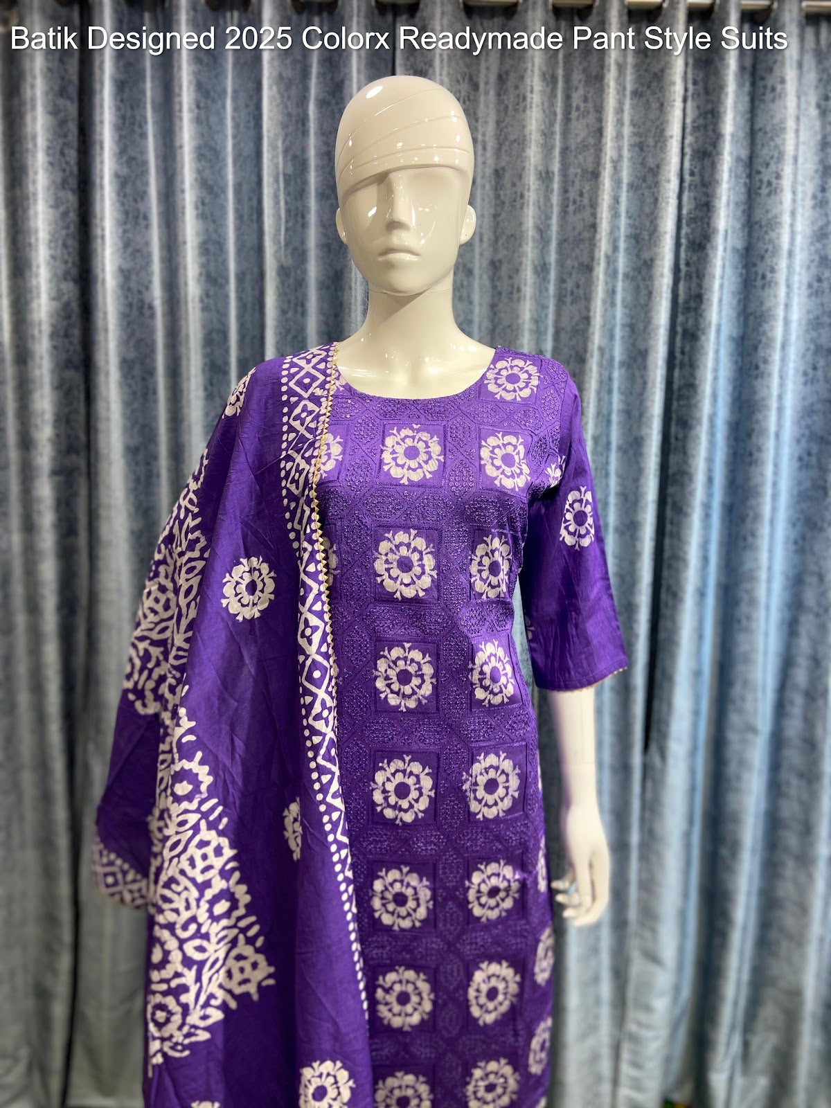 Batik Designed 2025 Colorx Chanderi Silk Readymade Pant Style Suits Supplier Gujarat