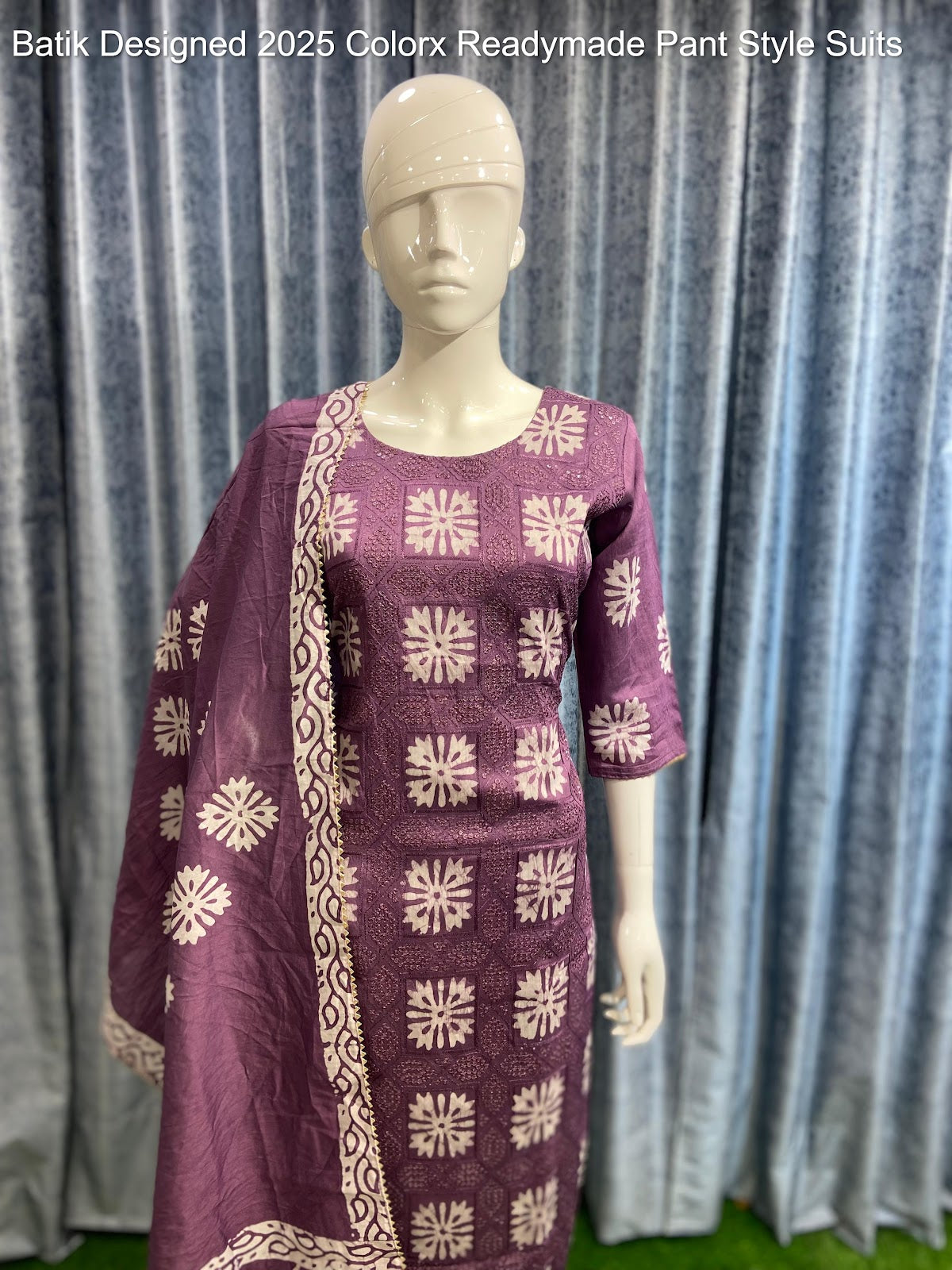 Batik Designed 2025 Colorx Chanderi Silk Readymade Pant Style Suits Supplier Gujarat