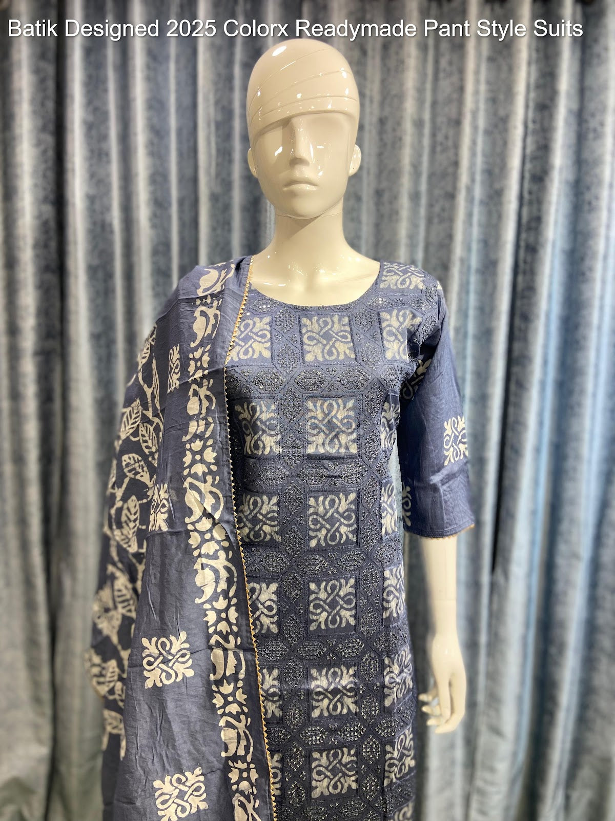 Batik Designed 2025 Colorx Chanderi Silk Readymade Pant Style Suits Supplier Gujarat