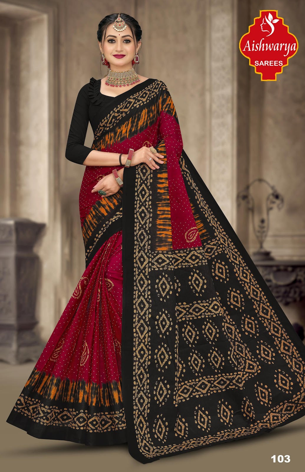Batik Masleen Aishwarya Cotton Sarees Manufacturer Gujarat