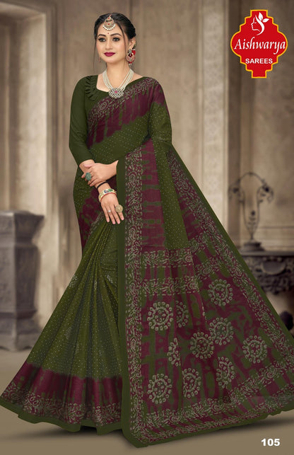 Batik Masleen Aishwarya Cotton Sarees Manufacturer Gujarat