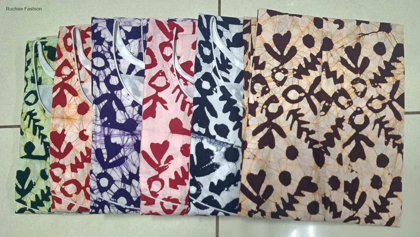 बाटिक मेग्या 2025 रुची फैशन नाइट गाउन निर्यातक