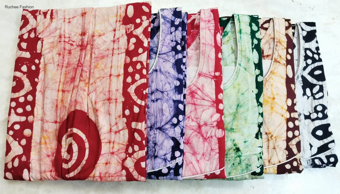 बाटिक मेग्या 2025 रुची फैशन नाइट गाउन निर्यातक