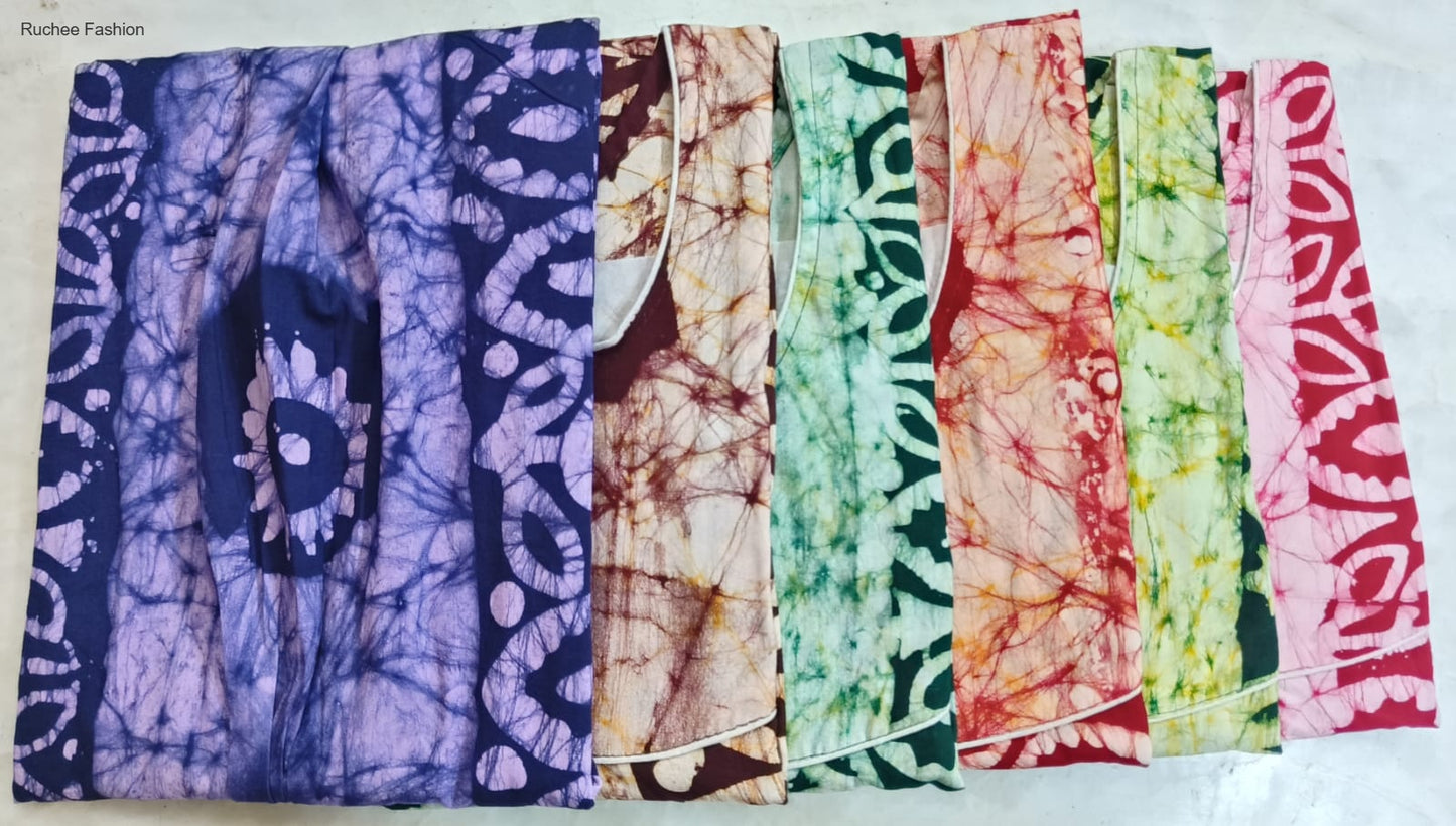 बाटिक मेग्या 2025 रुची फैशन नाइट गाउन निर्यातक