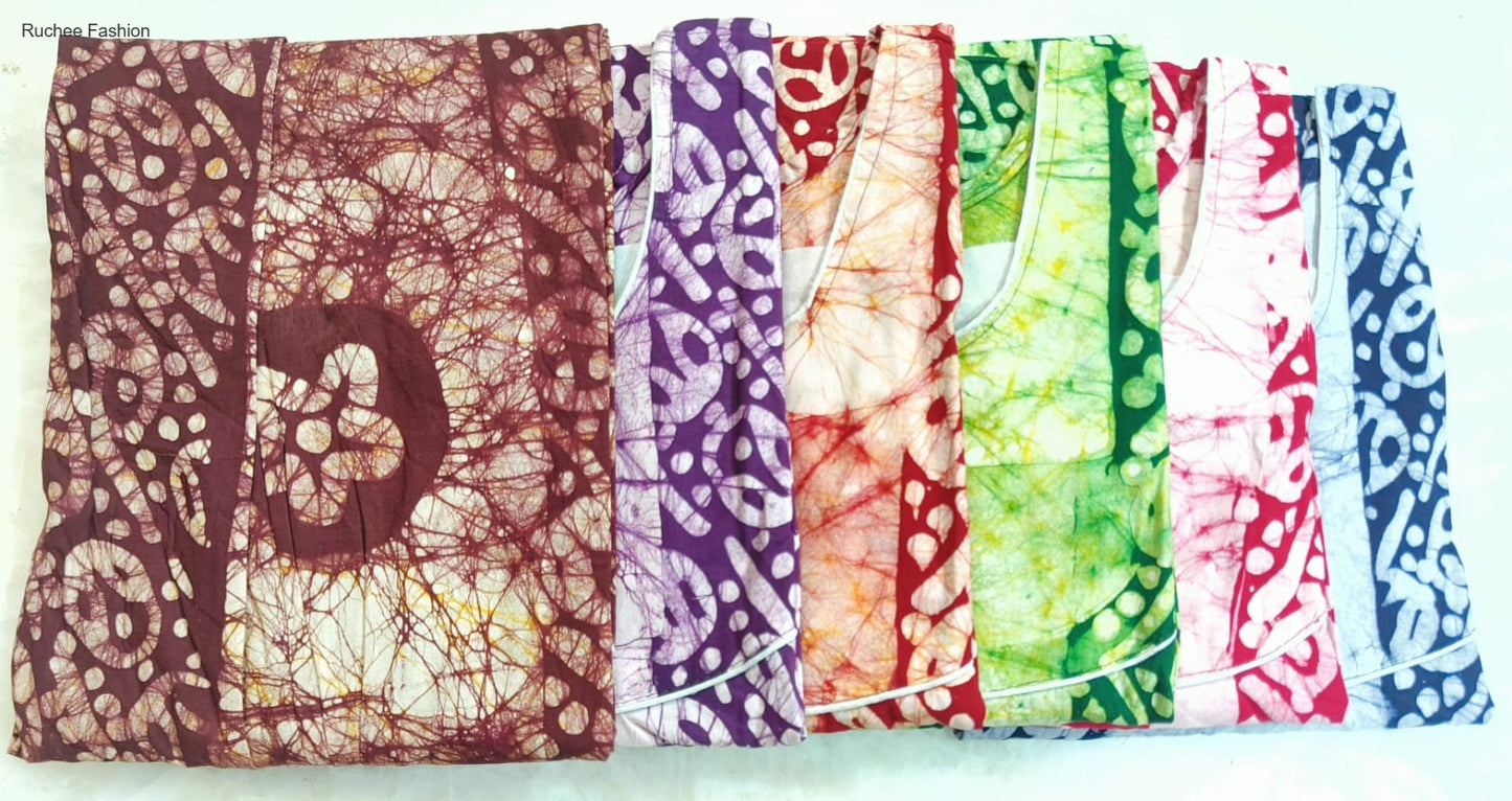 बाटिक मेग्या 2025 रुची फैशन नाइट गाउन निर्यातक