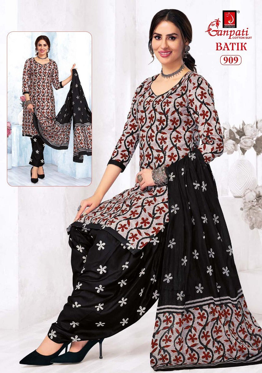 Batik Patiyala And Pant Vol 9 Ganpati Cotton Salwar Suits Supplier Gujarat